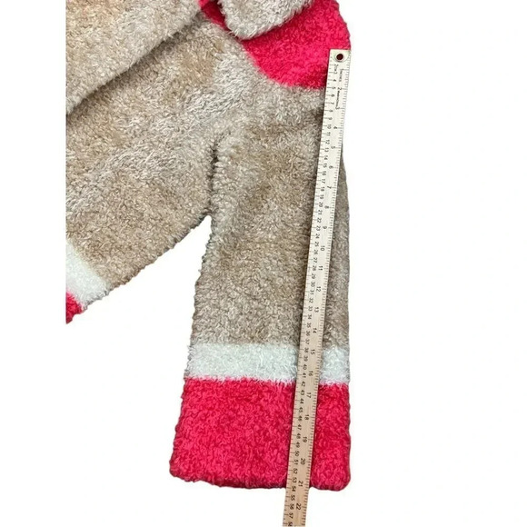 Anthropologie Sherpa pink/tan teddy jacket XS - Picture 9 of 15